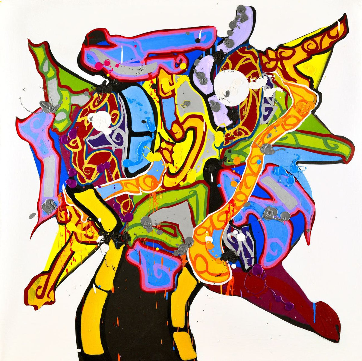 « Cinderella Story », œuvre de JonOne — Galerie Bonnet-Abelin, Lyon