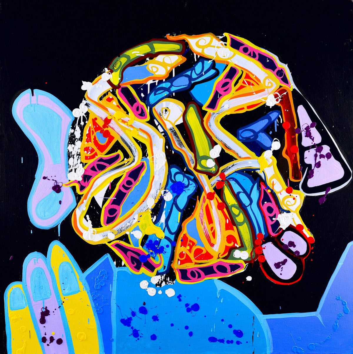 « Blanche Neige », œuvre de JonOne — Galerie Bonnet-Abelin, Lyon