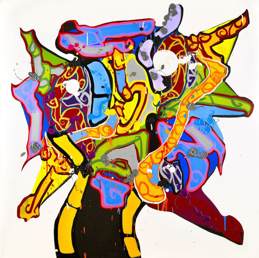 « Cinderella Story », œuvre de JonOne — Galerie Bonnet-Abelin, Lyon