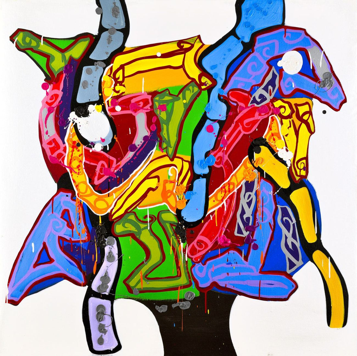 « La Femme idéale », œuvre de JonOne — Galerie Bonnet-Abelin, Lyon