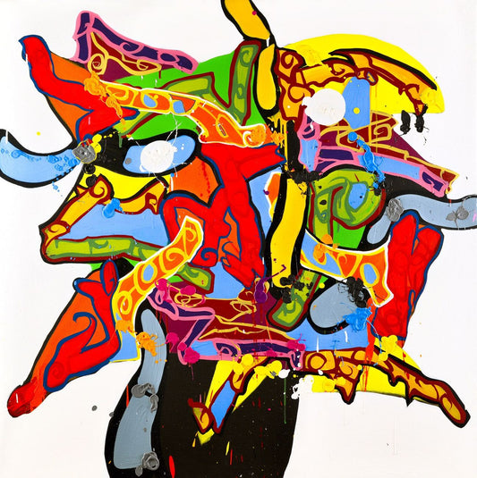 « La Rupture », œuvre de JonOne — Galerie Bonnet-Abelin, Lyon